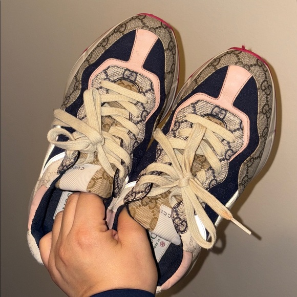 Gucci Sneakers - Navy and Light Pink - Picture 7 of 8